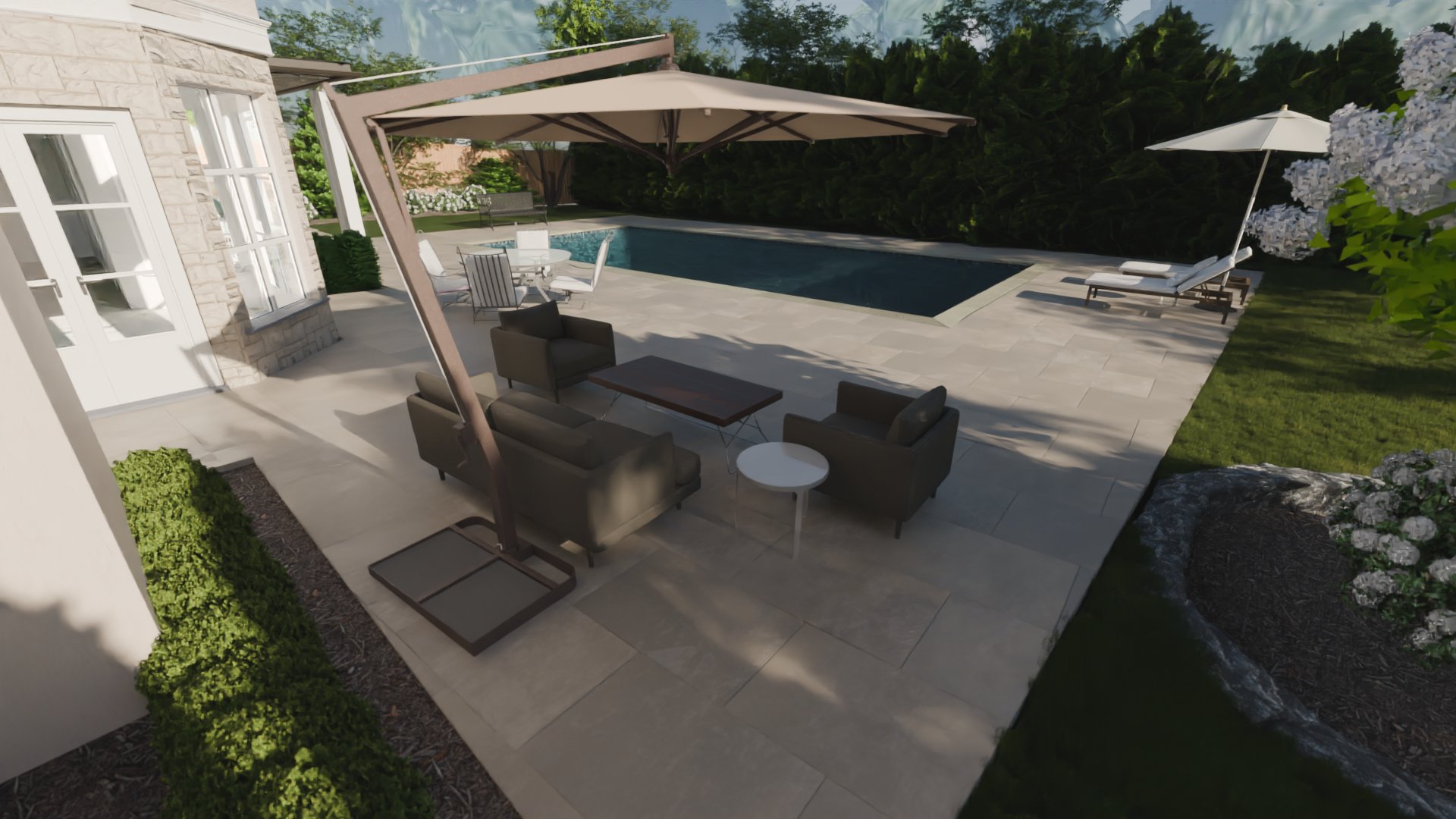 Limestone Pool Terrace